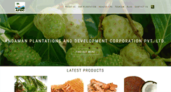 Desktop Screenshot of andamanplantations.com
