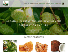 Tablet Screenshot of andamanplantations.com